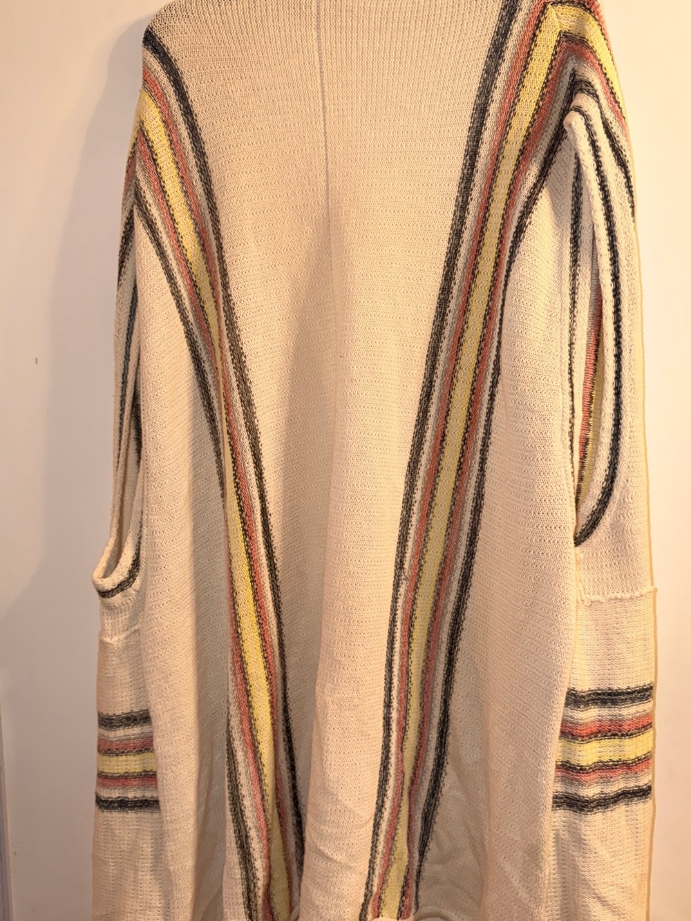 Free People Open-Front Striped Cardigan – XS/S (Fits Like a Medium)